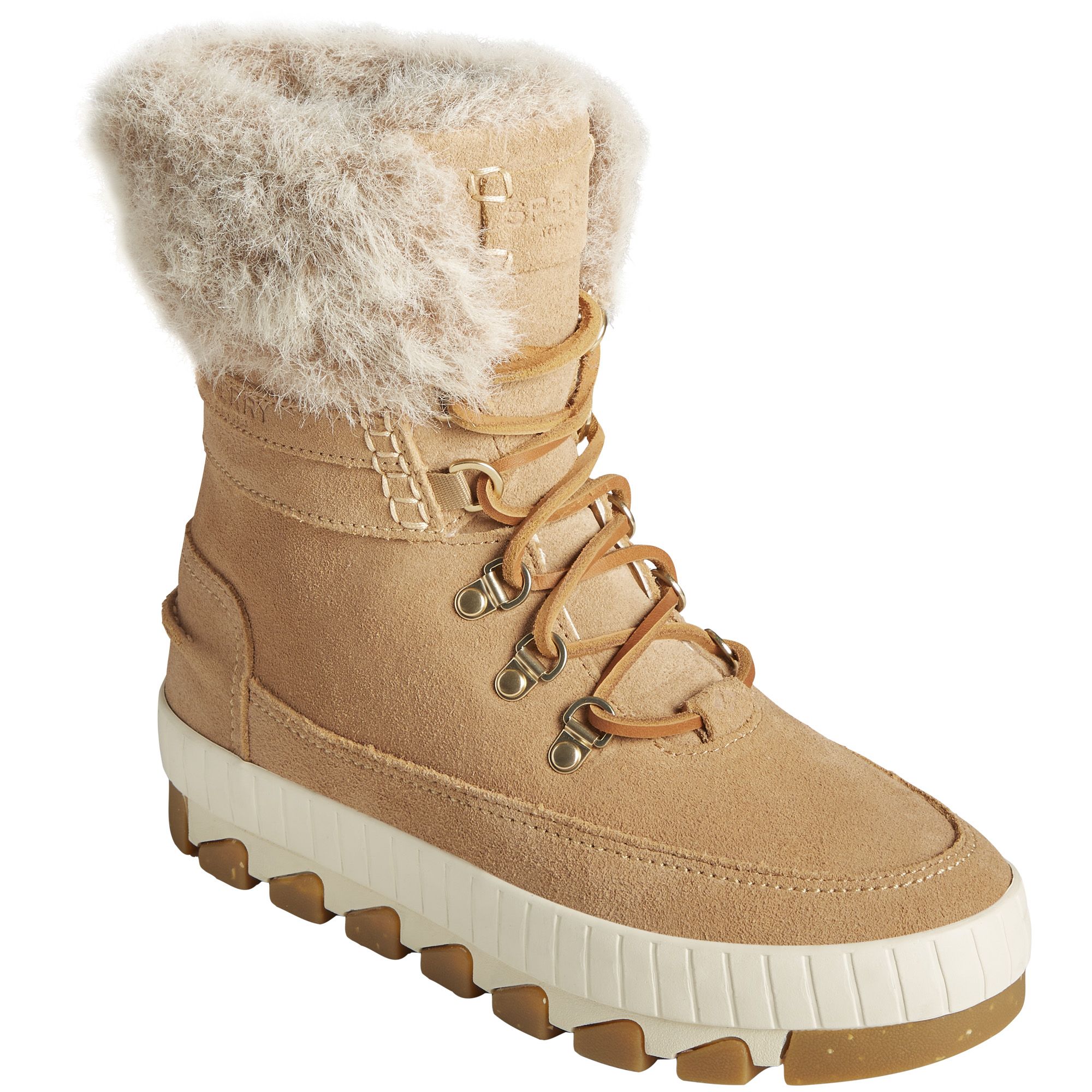 Womens fur hot sale lined sperrys