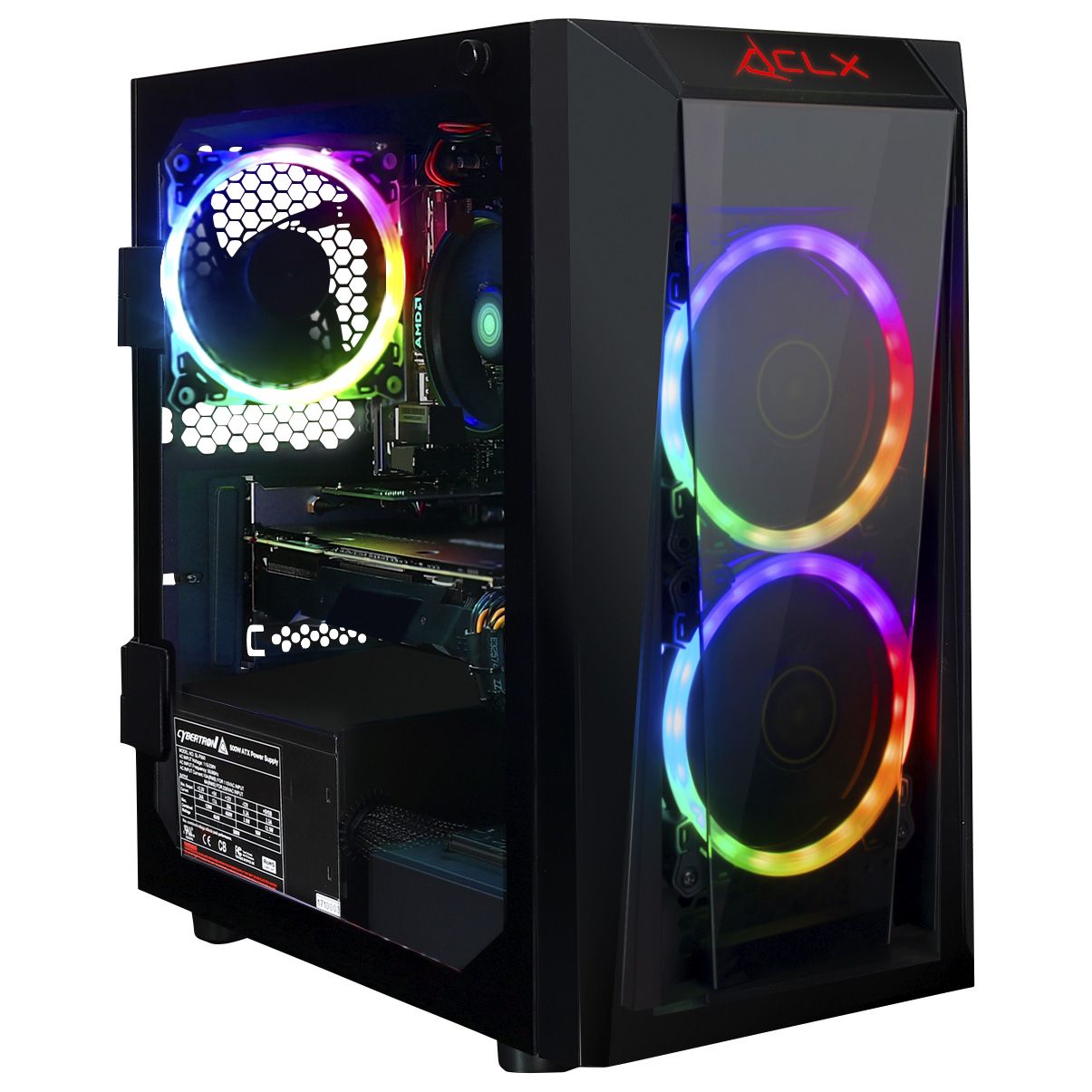 CLX SET VR-Ready AMD Ryzen 5 16GB Memory GeForce GTX 1660 6GB Graphics  960GB SSD Windows 11 Gaming Desktop Computer - Black
