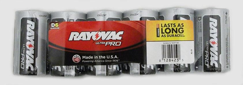 Fingerhut - Rayovac UltraPro D Alkaline Batteries 6-Pack