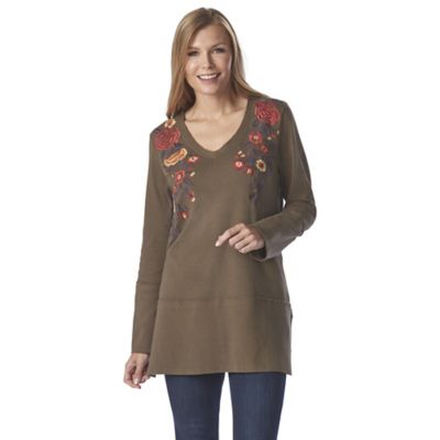 women's thermal tunic tops