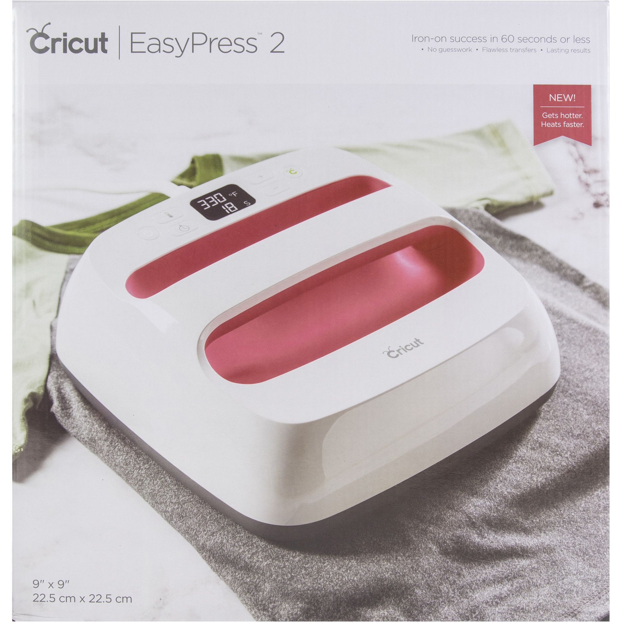 Fingerhut - Cricut EasyPress 2 9 x 9 - Raspberry