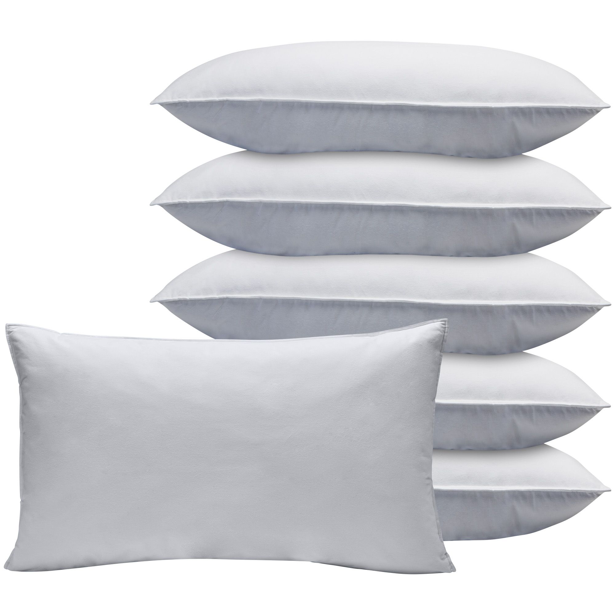 St. James Home Cotton Silver Duck Feather Pillows (Set of 4) - On