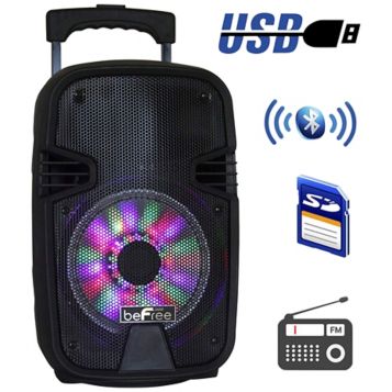 beFree Sound 8 400-Watt Bluetooth Portable Party Speaker