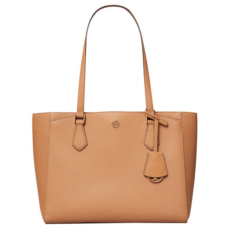 Tory Burch Women's Robinson Small Tote Bag, Cardamom, Tan, One Size :  Clothing, Shoes & Jewelry - .com