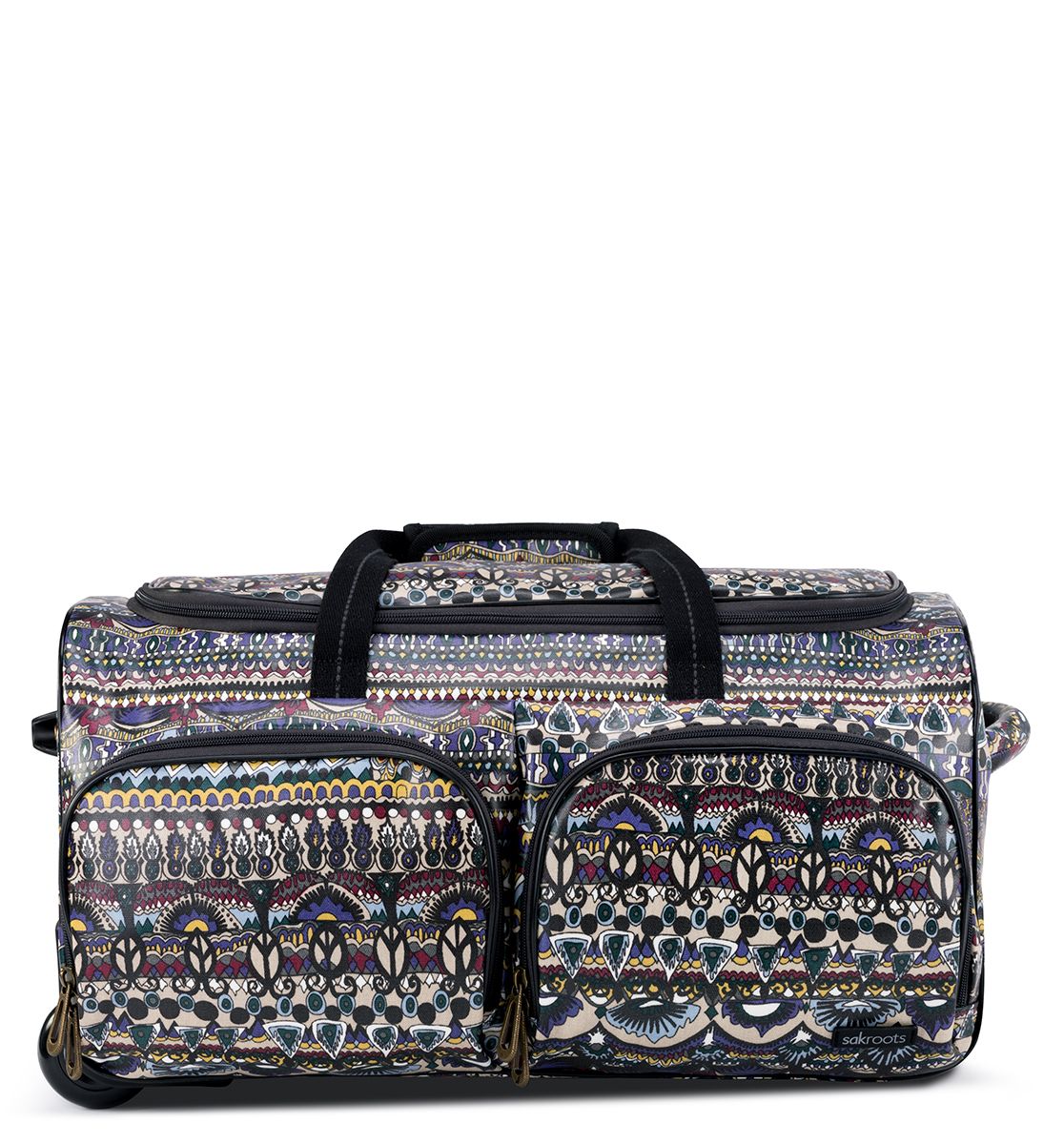 sakroots New Adventure Rolling Duffel Bag Multi One World