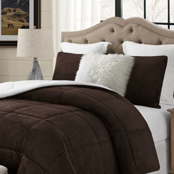 Fingerhut - Ultra-Plush Reversible 3-Pc. Comforter Set - King