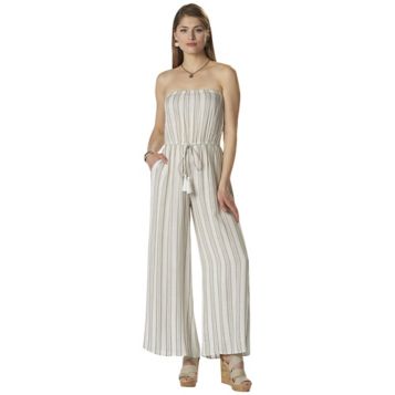 Elan Strapless Striped Jumpsuit