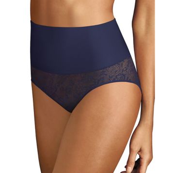 Maidenform womens Tame Your Tummy Shaping Lace With Cool Comfort Dm0051  Shapewear Briefs, Navy Lace, XX