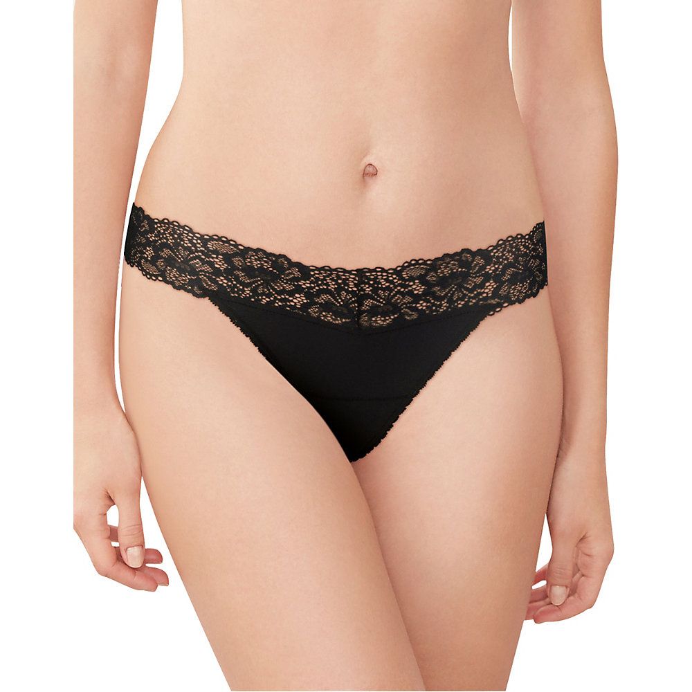 Maidenform All-Over Lace Thong Evening Blush 6 Women's 