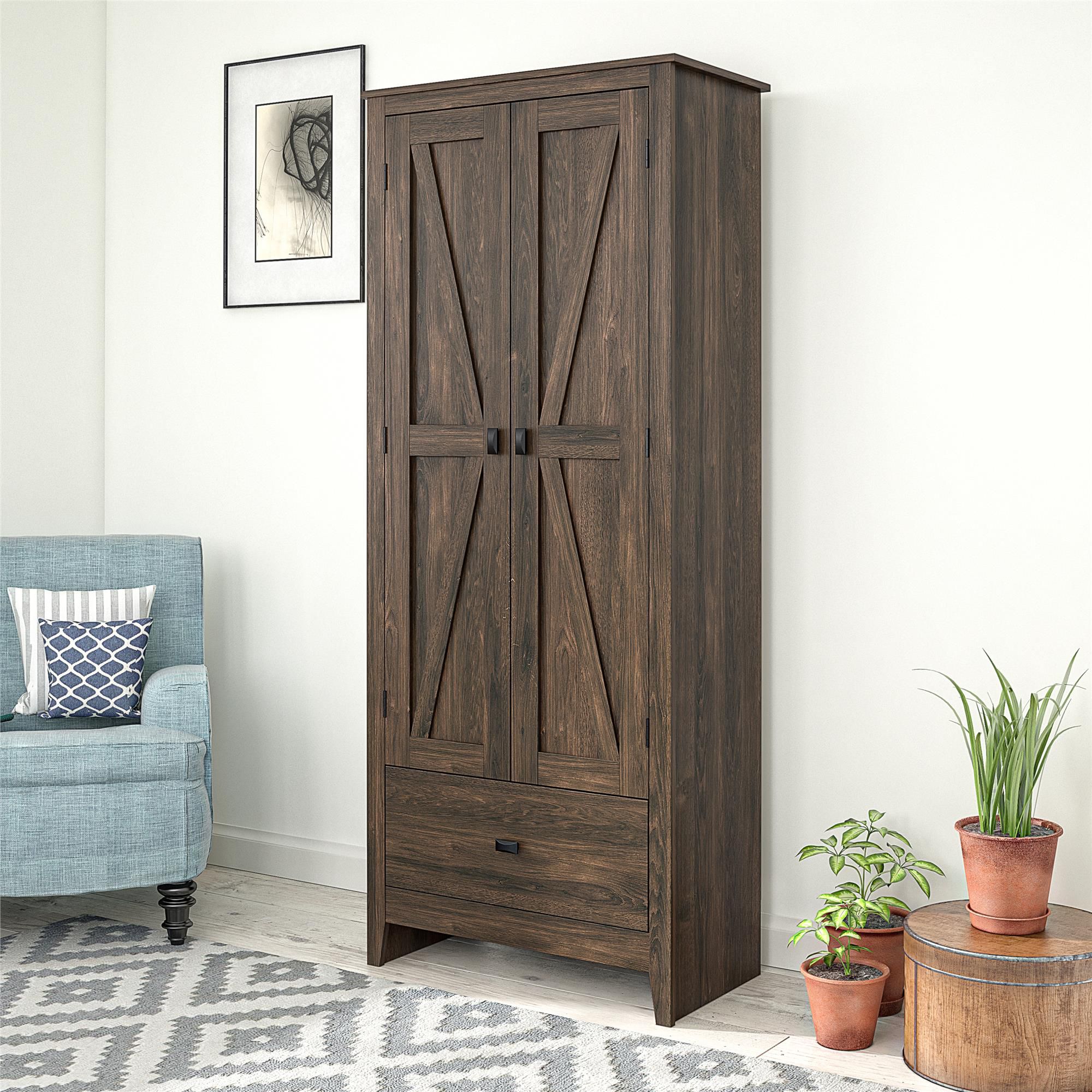 Rustic 30 Wide Storage Cabinet