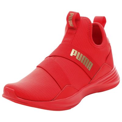 women's red slip on sneakers