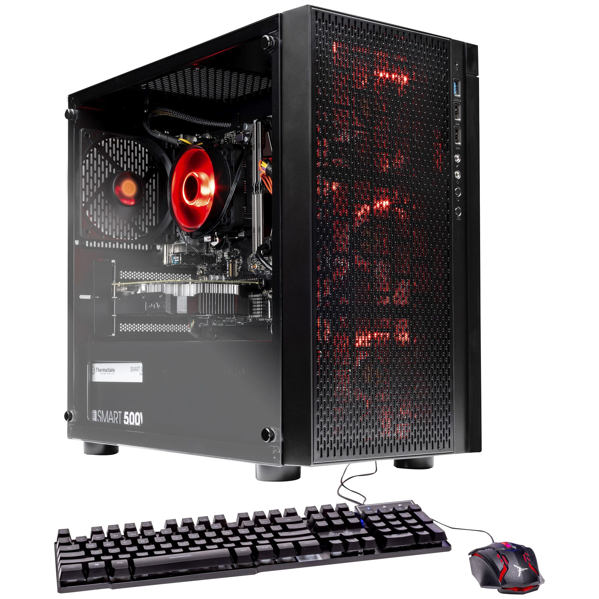 Skytech gaming blaze amd ryzen 5 8gb memory radeon rx 580 on sale 4gb graphics card 1tb hard drive windows 10 gaming desktop computer