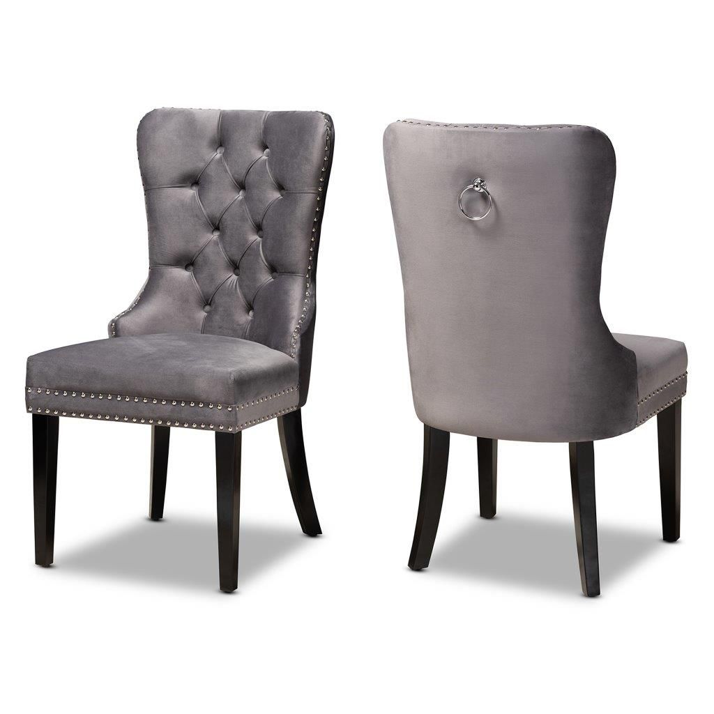 Fingerhut Baxton Studio Remy Velvet Dining Chair Set of 2