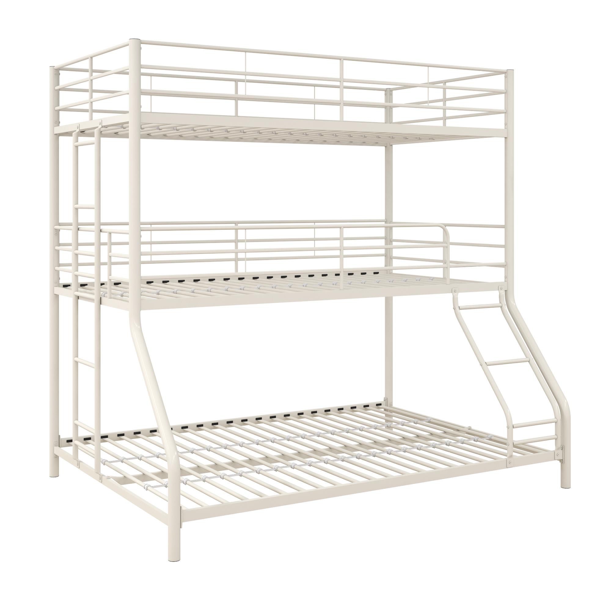 White metal best sale triple bunk bed