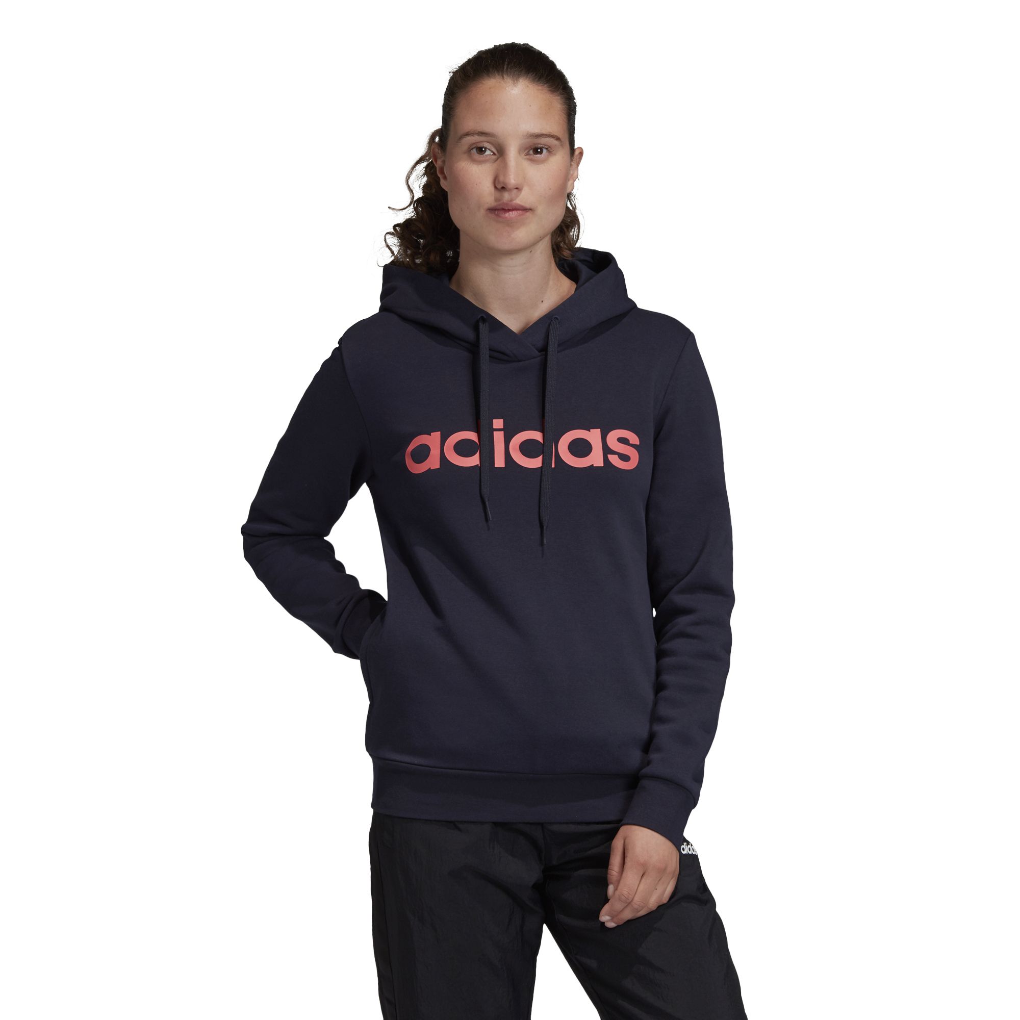 Adidas women's best sale essentials linear sweatshirt