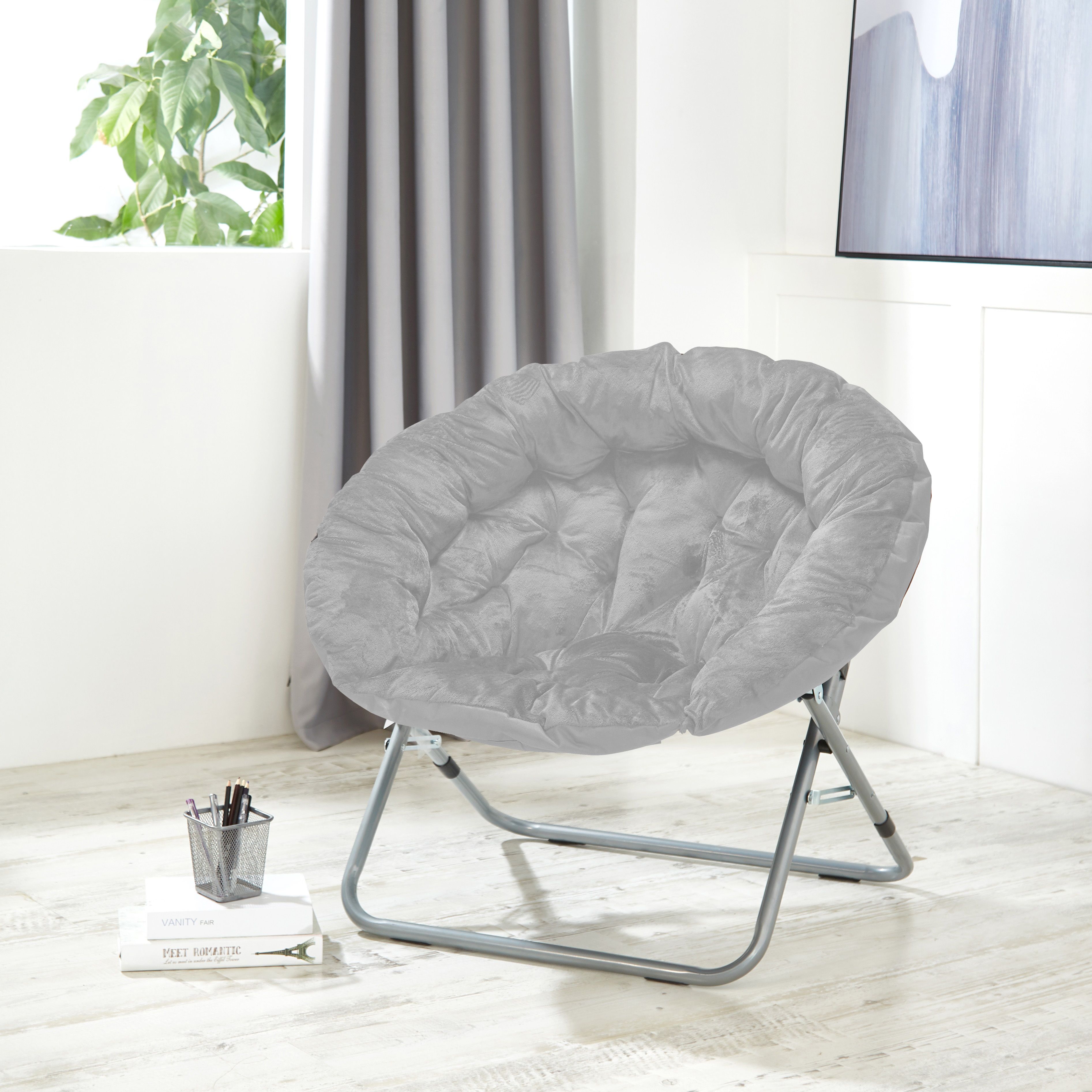 Urban shop best sale micromink saucer chair