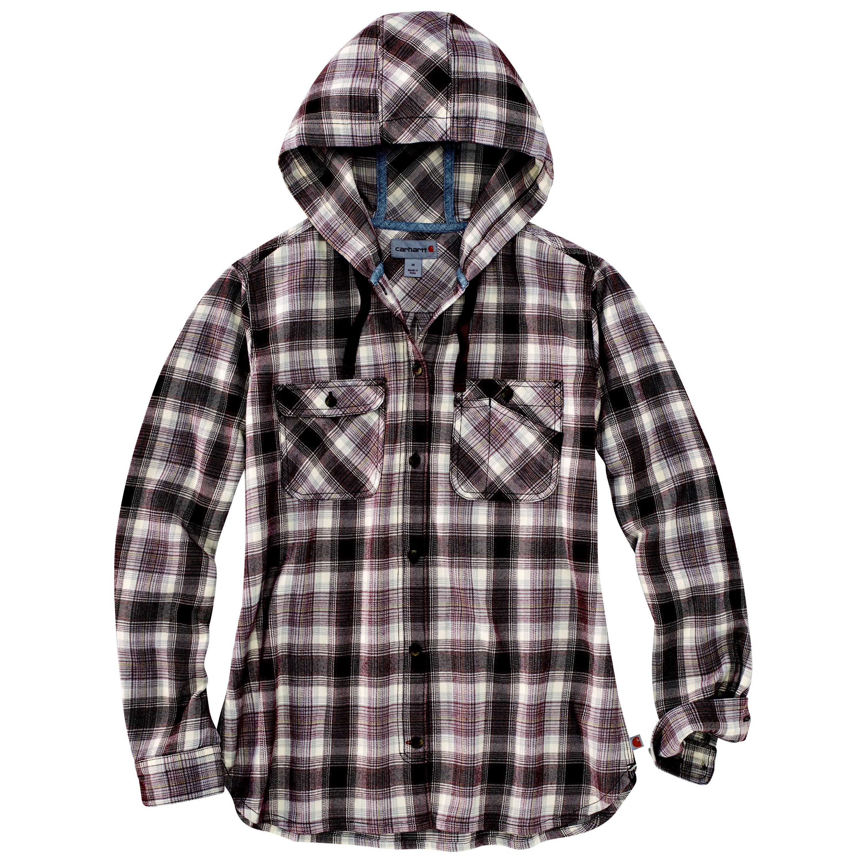 Carhartt women's hooded store flannel