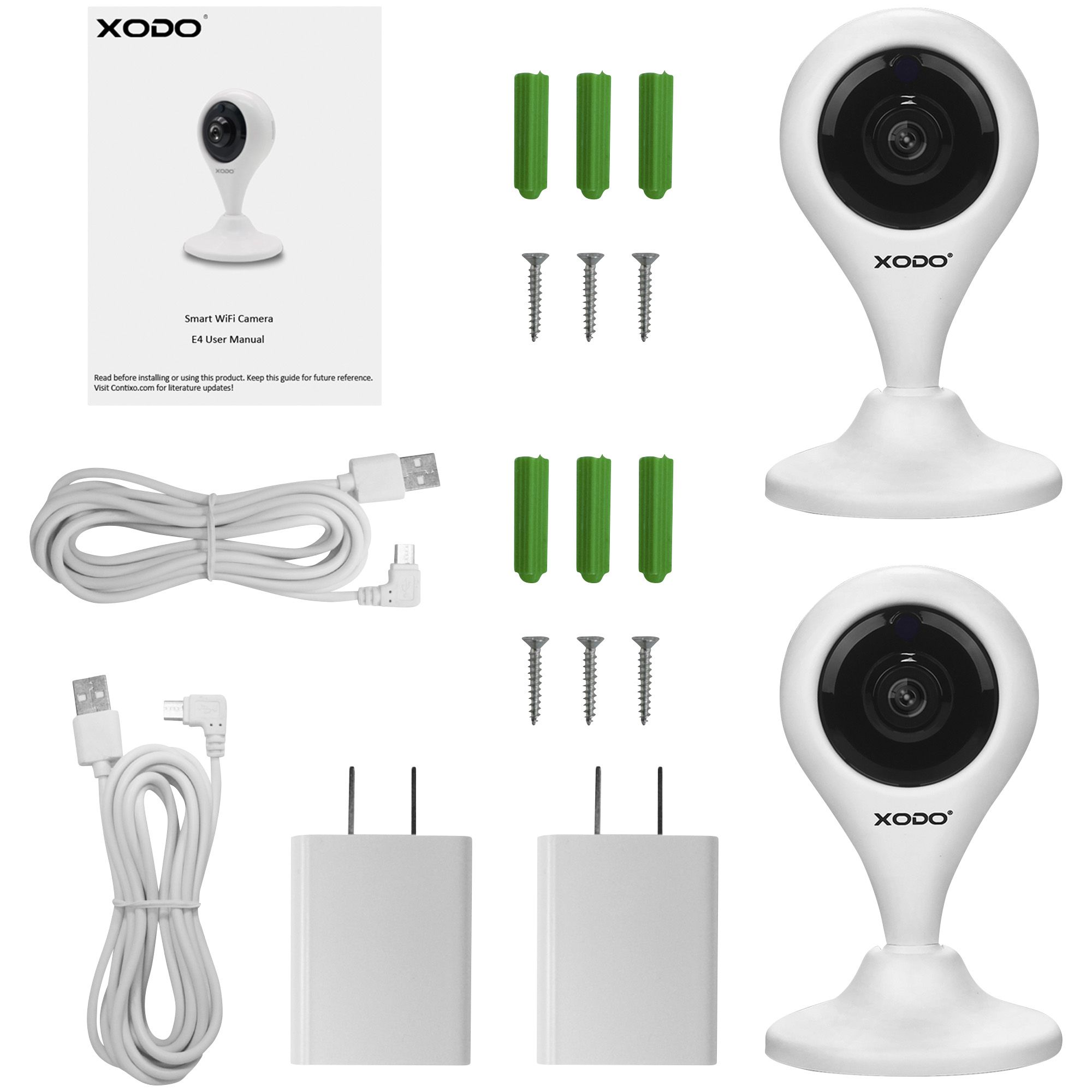 Xodo VD2 Smart Wifi Wireless Video Doorbell with 2K QHD Camera and Chi –  Contixo