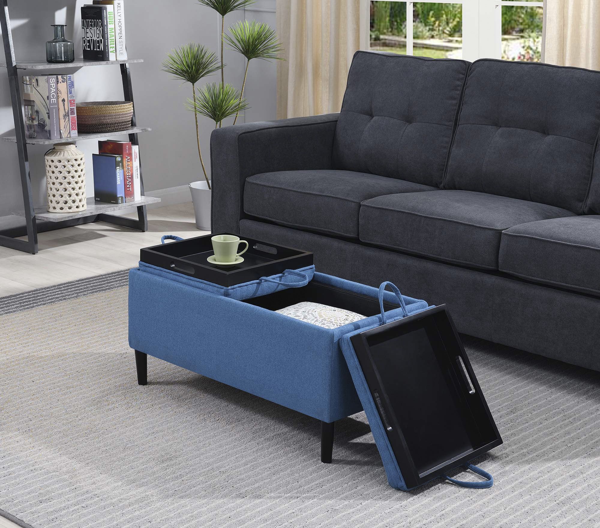 Convenience concepts designs4comfort storage ottoman with trays new arrivals