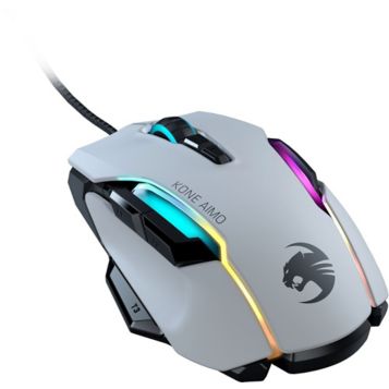 Fingerhut Roccat Kone Aimo Remastered Rgba Smart Customization Gaming Mouse White