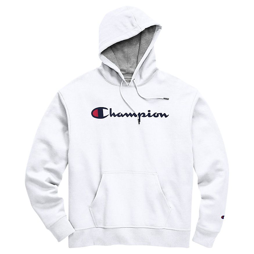 Champion Men's Script Logo Pullover Hoodie