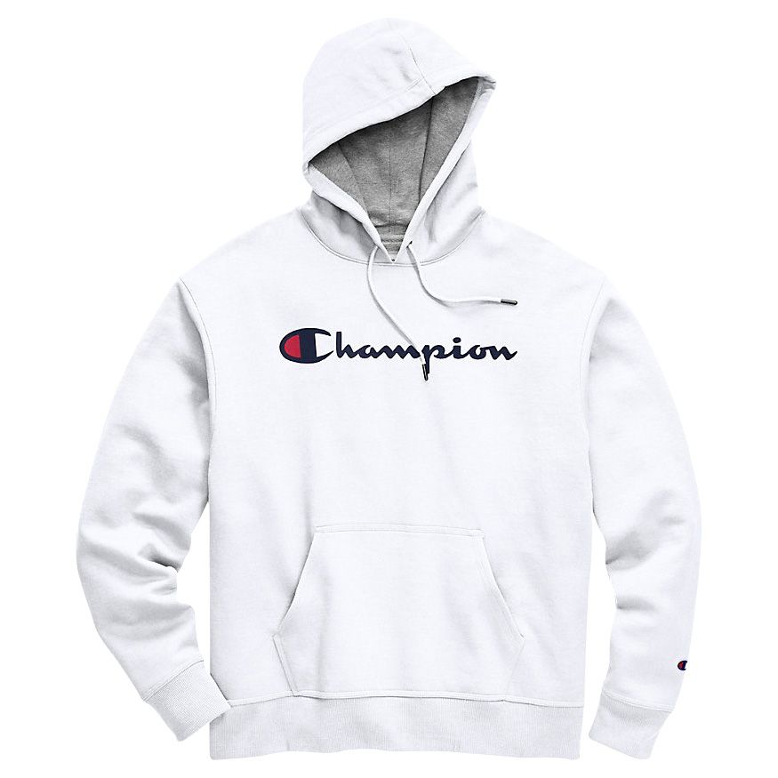 Champion men's powerblend on sale fleece logo sweatshirt