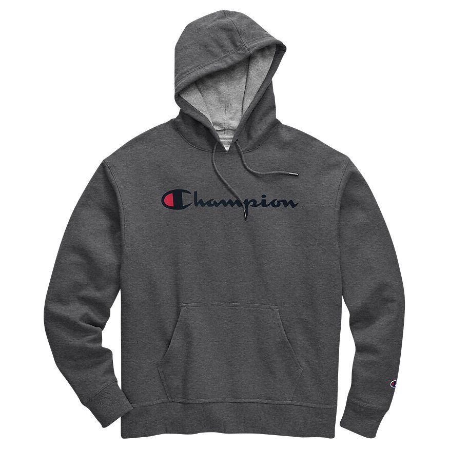 Men's Powerblend Fleece Hoodie, Script Logo , Small Print