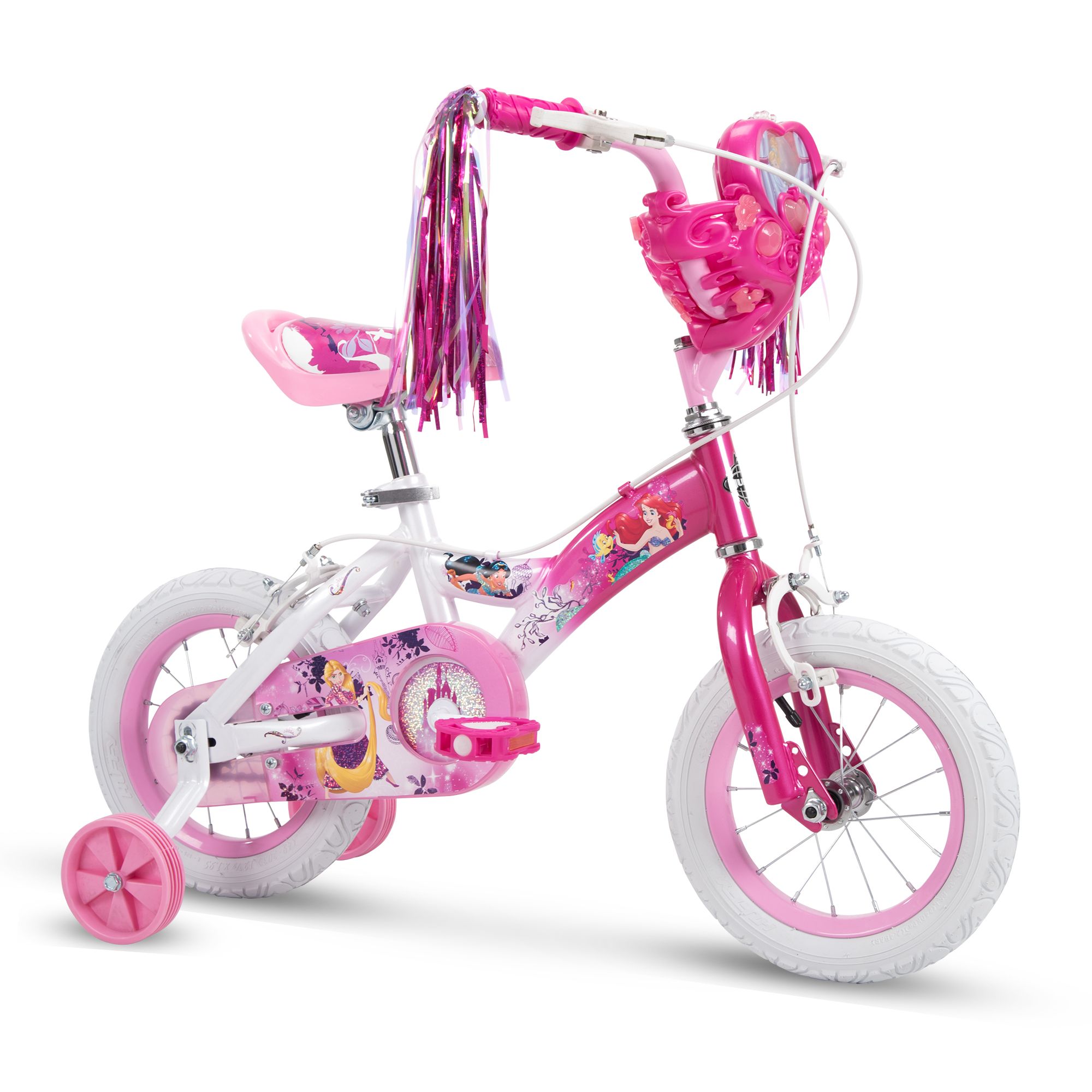 Disney princess cheap bike with basket