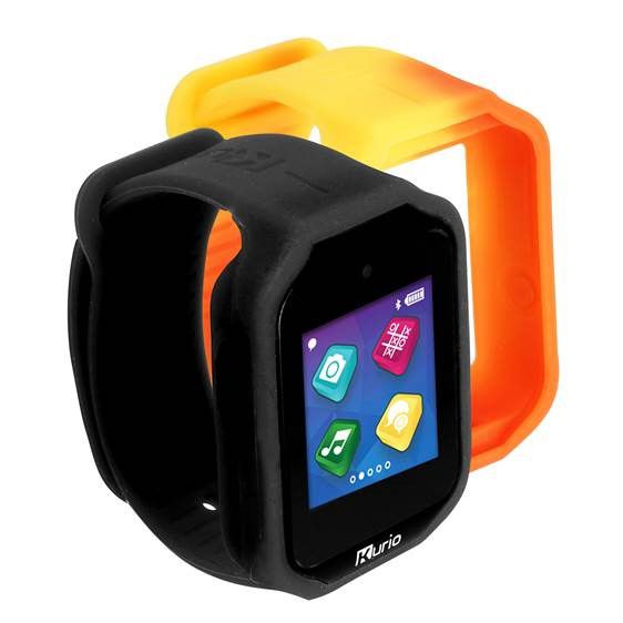 Fingerhut - Kurio Watch 2.0 Smartwatch for Kids with 2 Straps Black