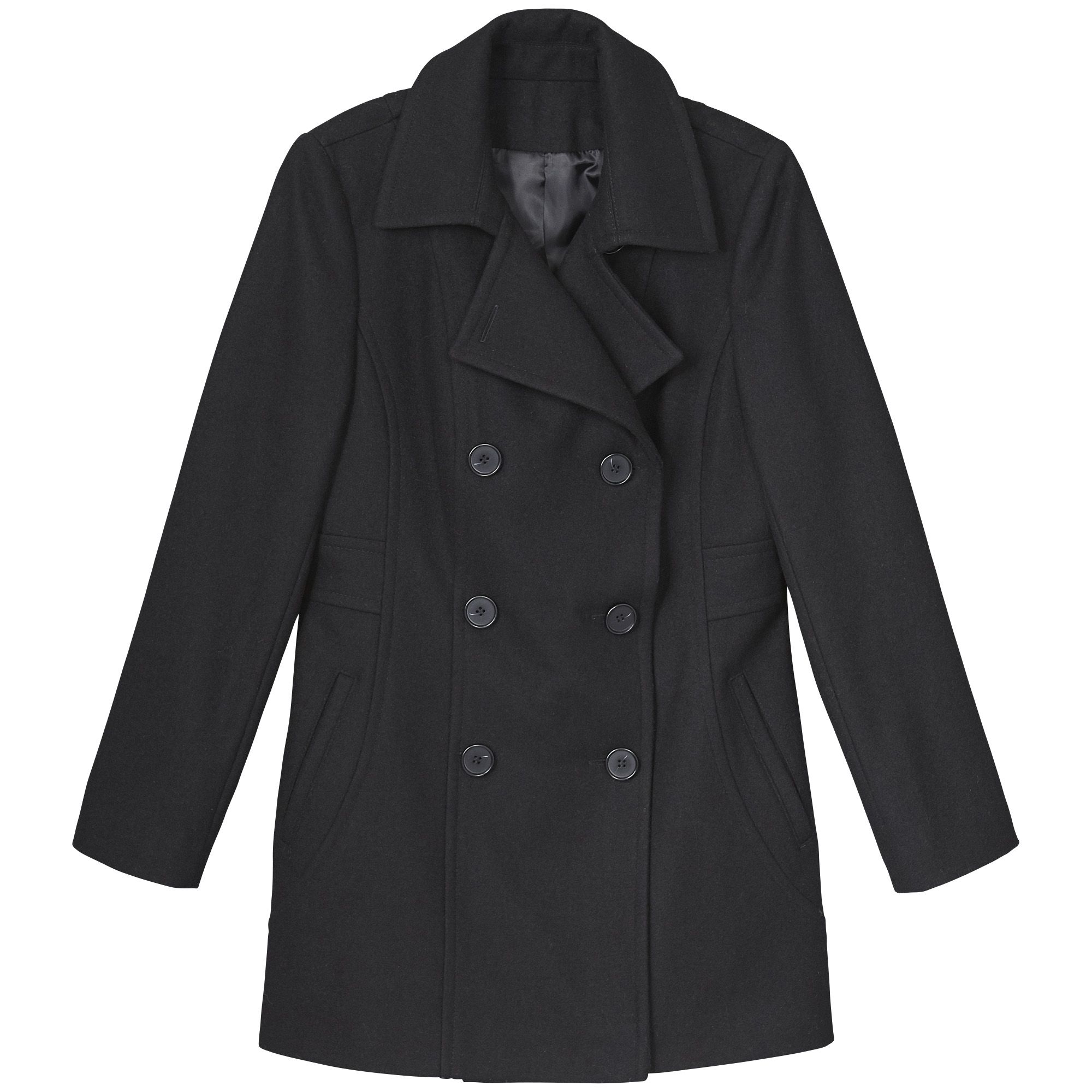 Larry Levine Women's Double-Breasted Peacoat