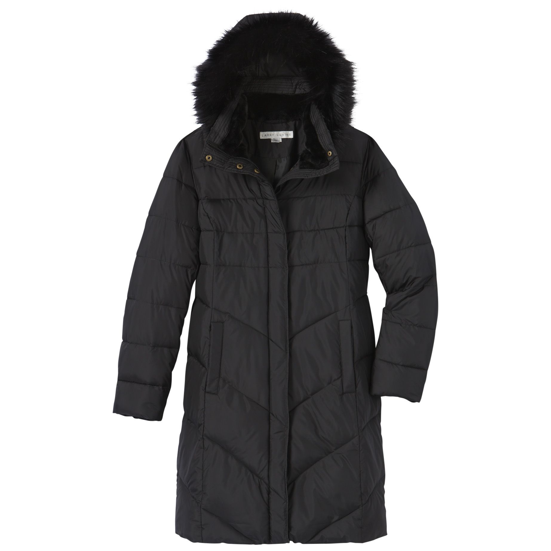 Larry levine quilted on sale coat