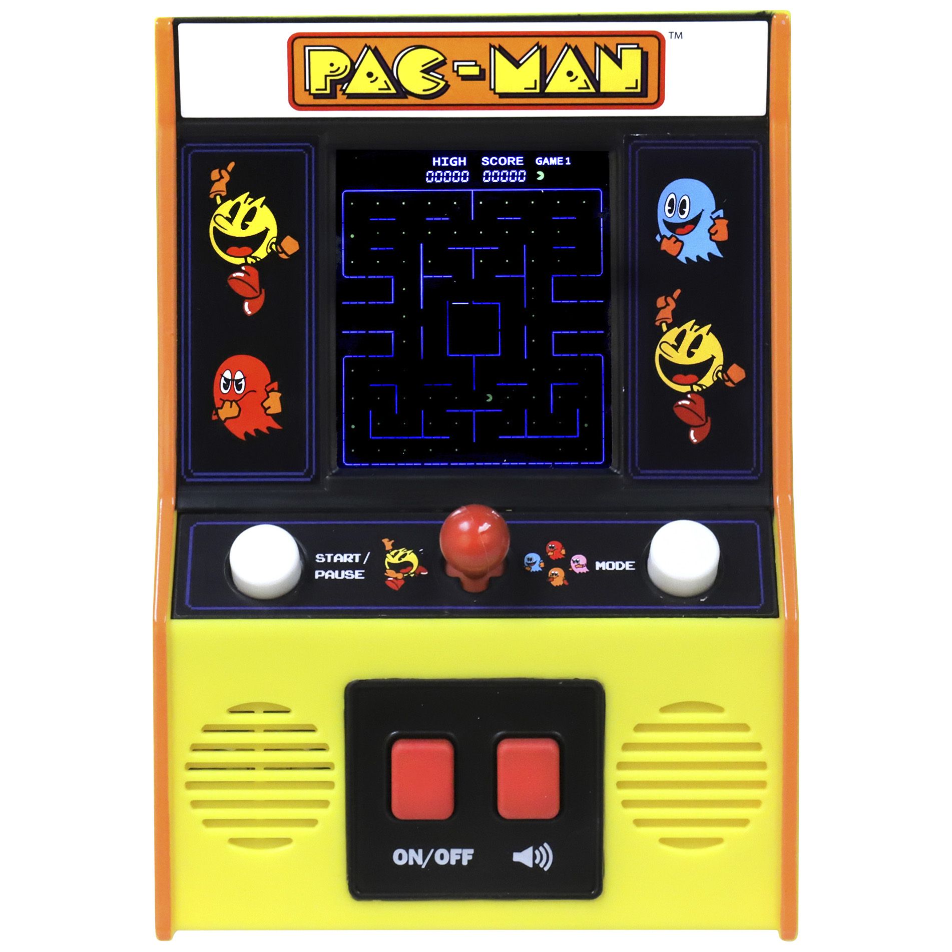 Fingerhut Pac Man Mini Handheld Arcade Game