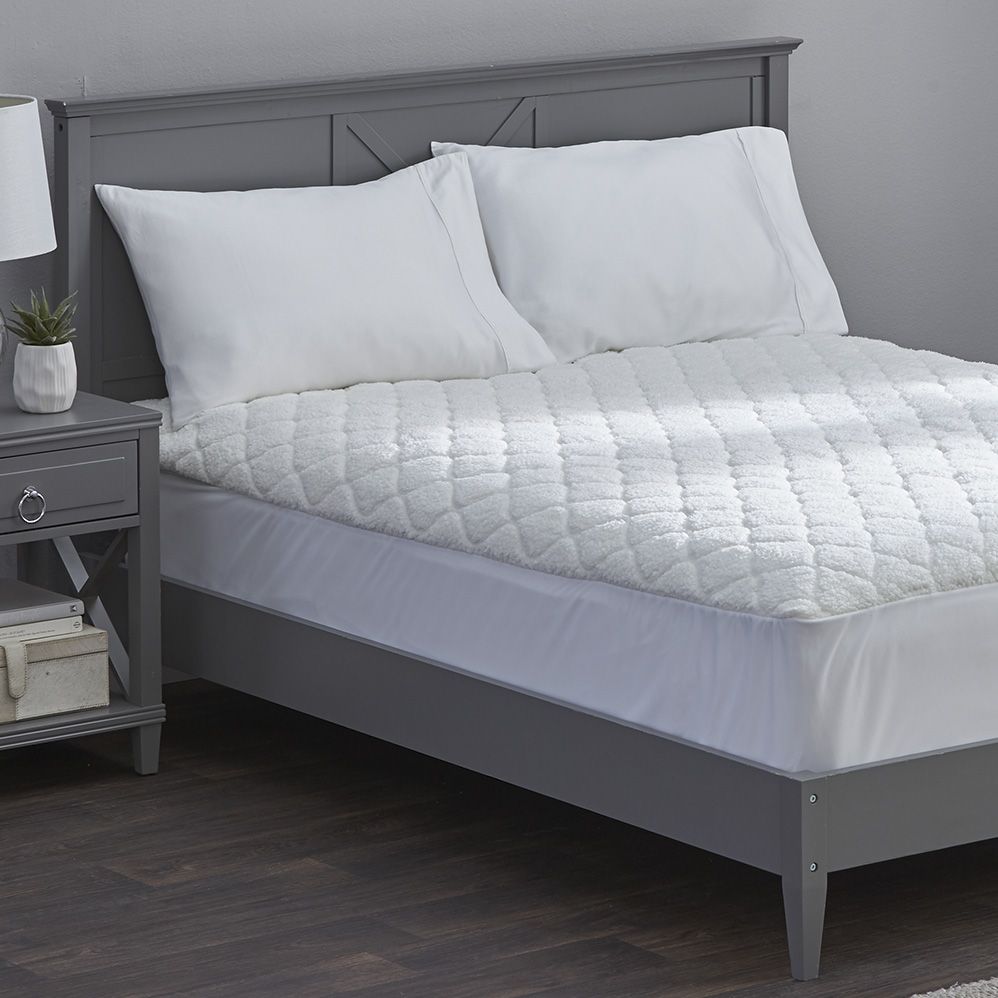 Fingerhut - Biddeford Sherpa Electric Heated Mattress Pad - King