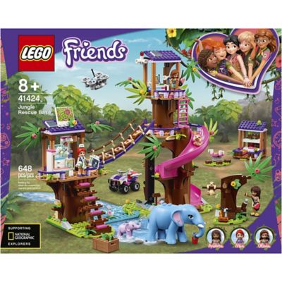 lego 41424 friends jungle rescue base treehouse vet set