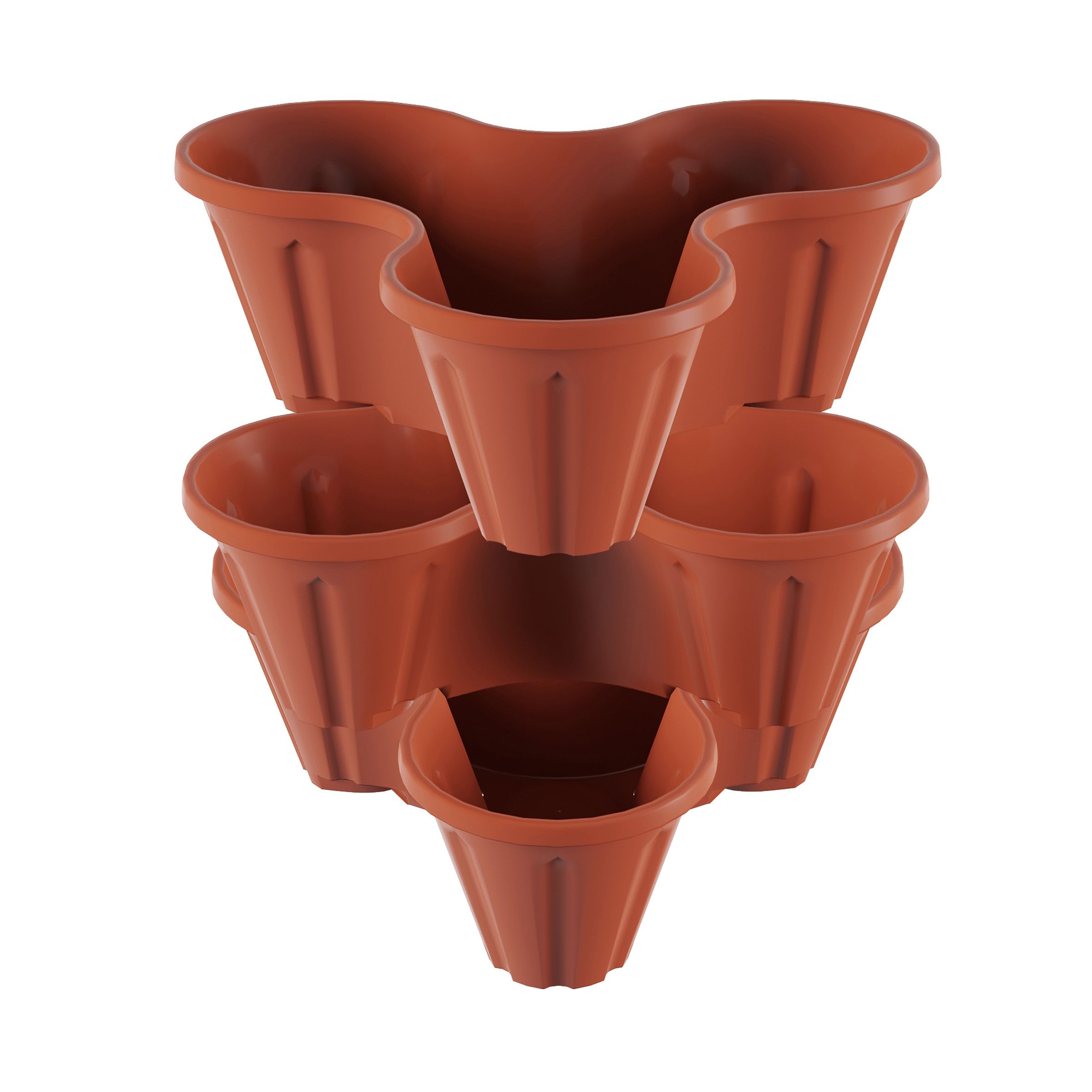 good quality stack flower pot vertical