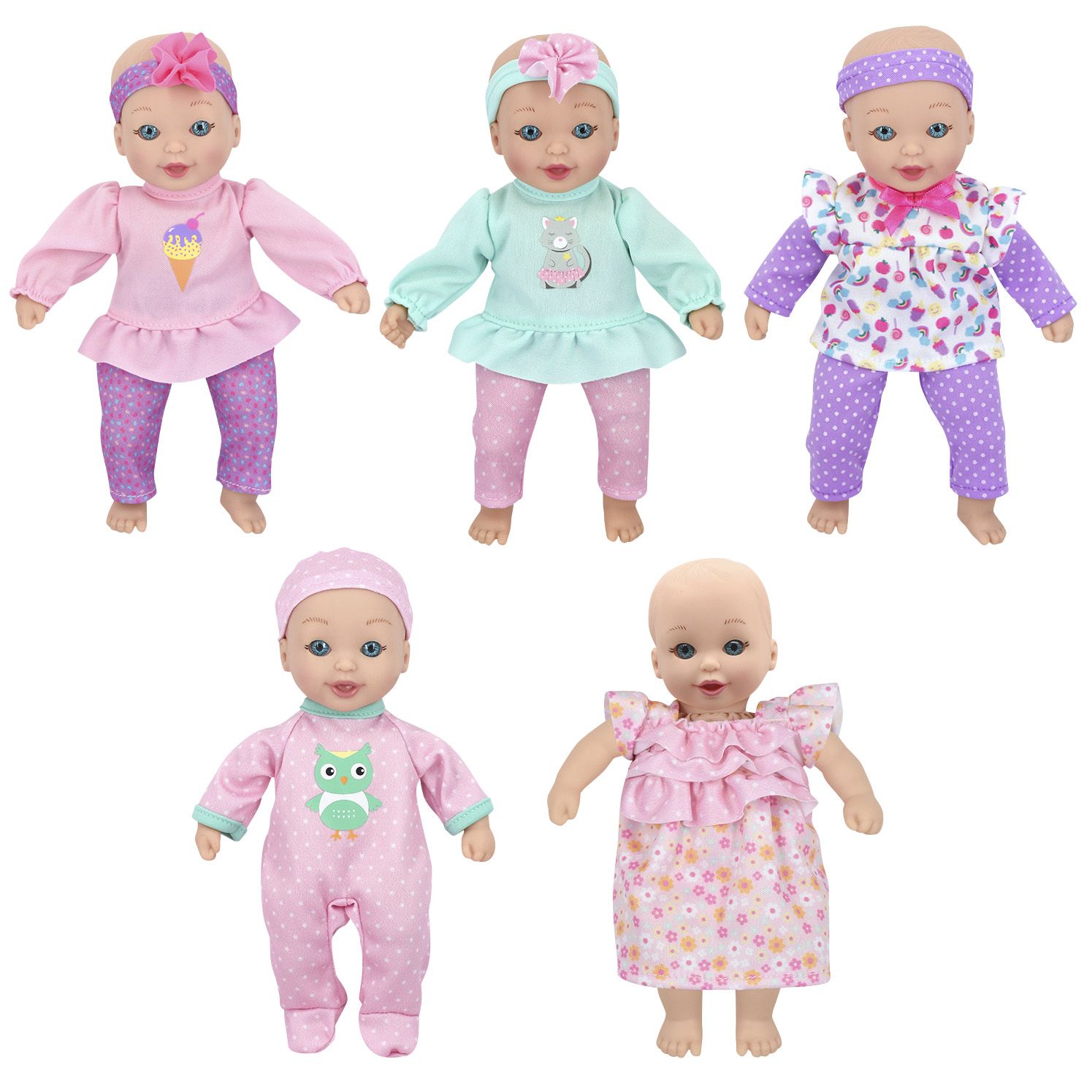 little darlings bedtime fun doll set