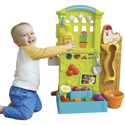 fisher price garden to kitchen playset