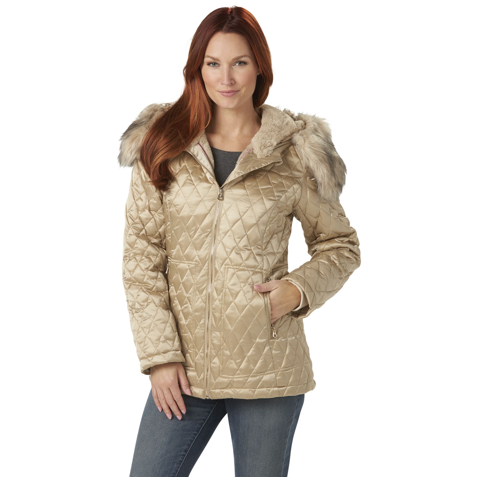 Jessica simpson quilted clearance jacket