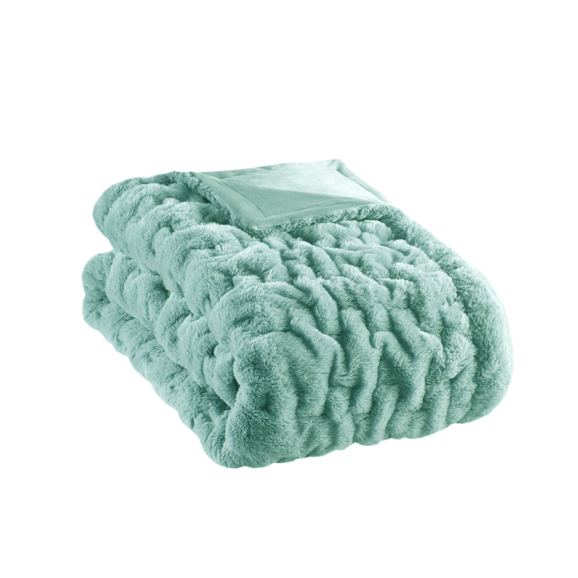 Madison park discount ruched fur throw