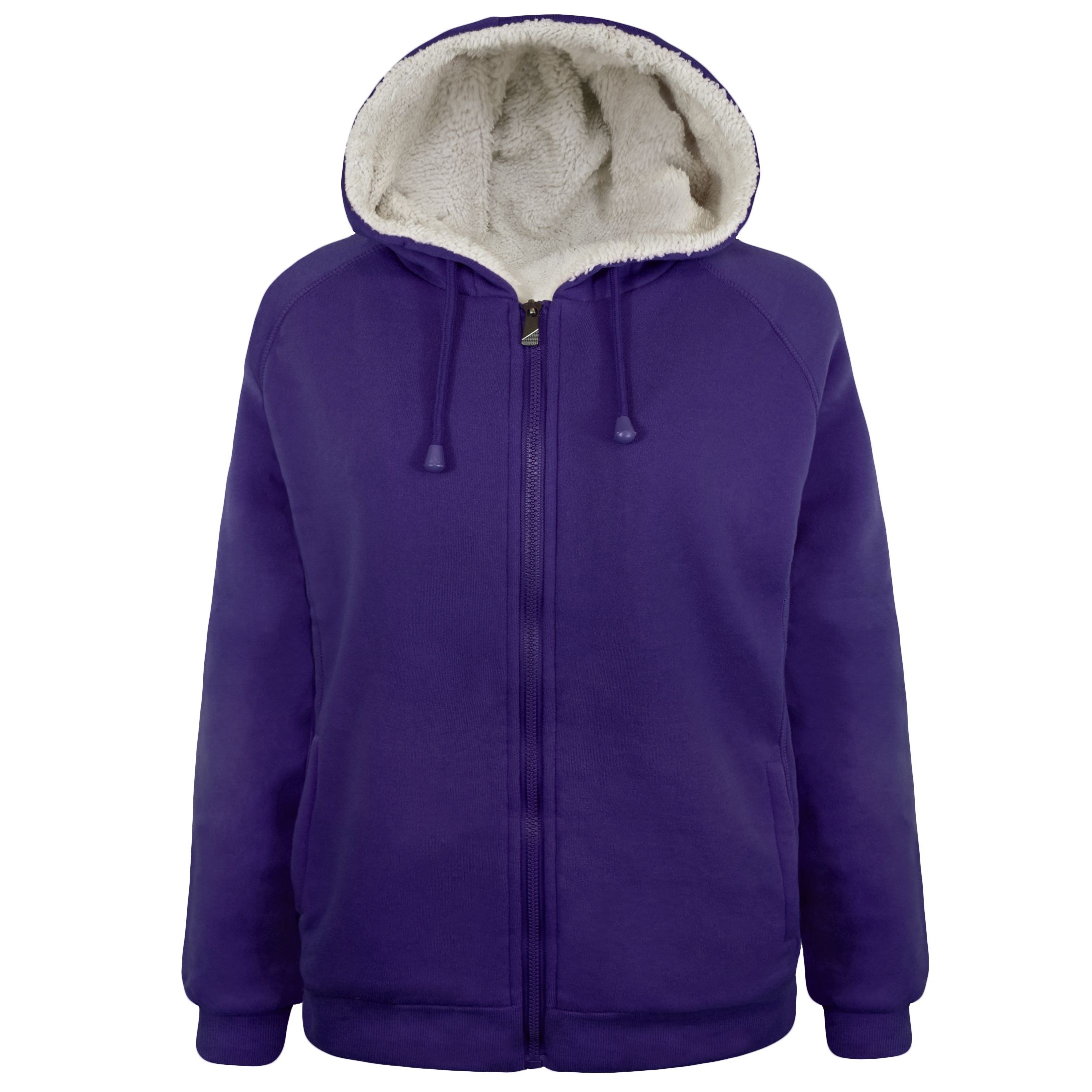 Victory Outfitters Men's Fleece Zip Up Hoodie with Heavy Duty Sherpa Lining