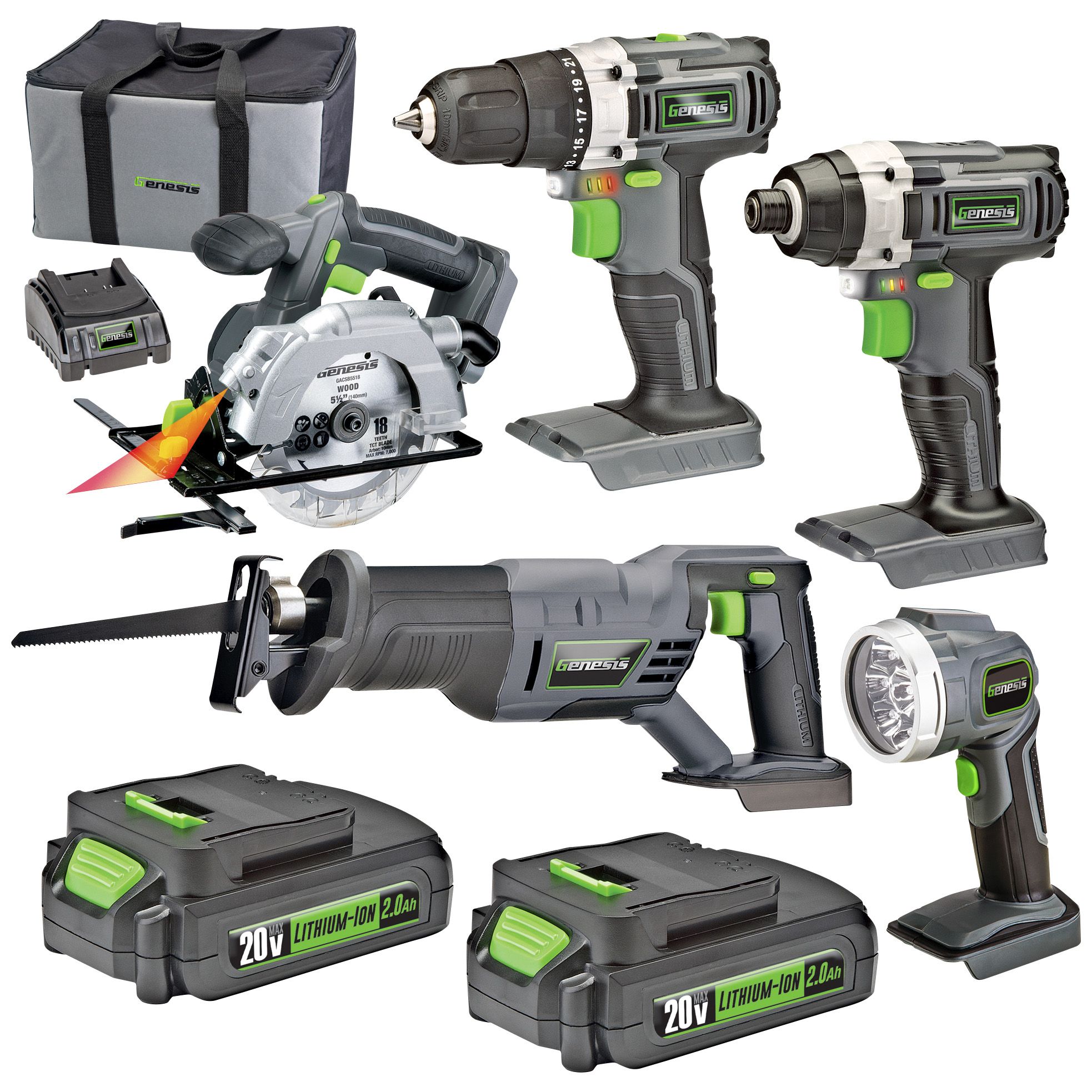 Fingerhut - BLACK+DECKER 20V MAX Lithium-Ion Cordless Drill/Driver,  Circular Saw, Reciprocating Saw & Work Light 4-Pc. Combo Kit