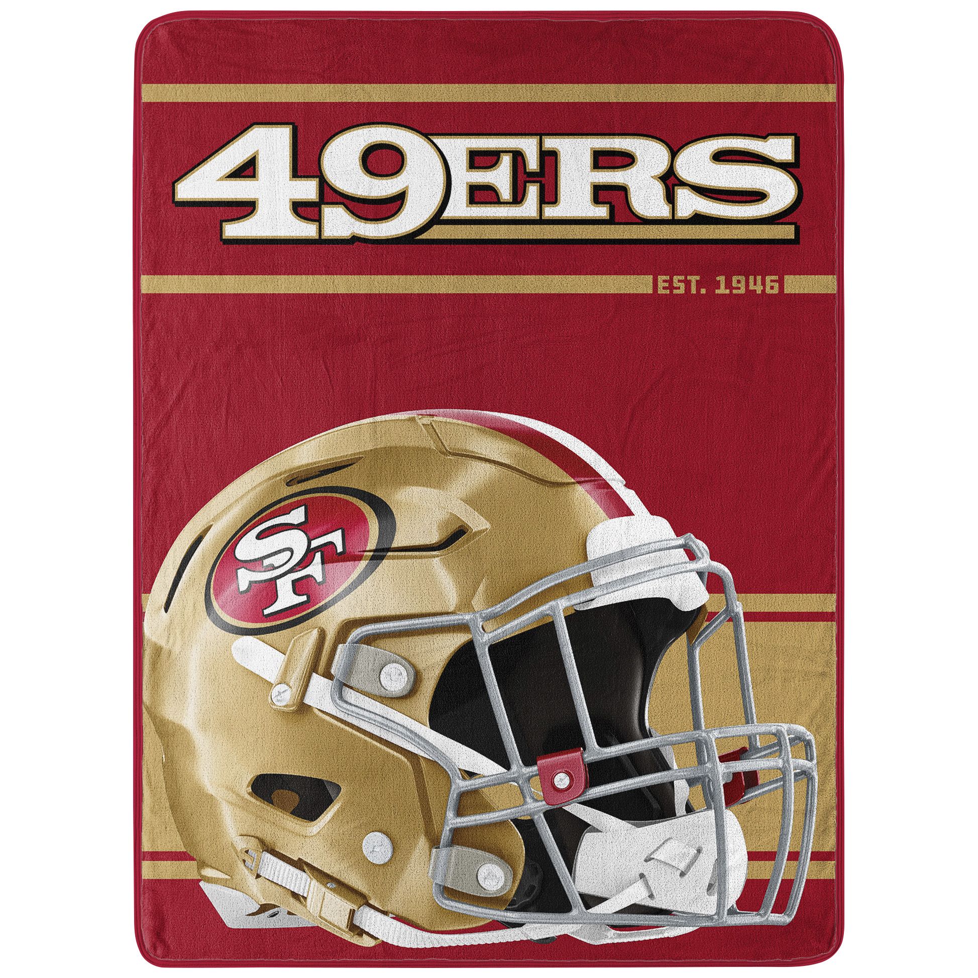 Officially Licensed NFL San Francisco 49ers Retro Fleece Blanket