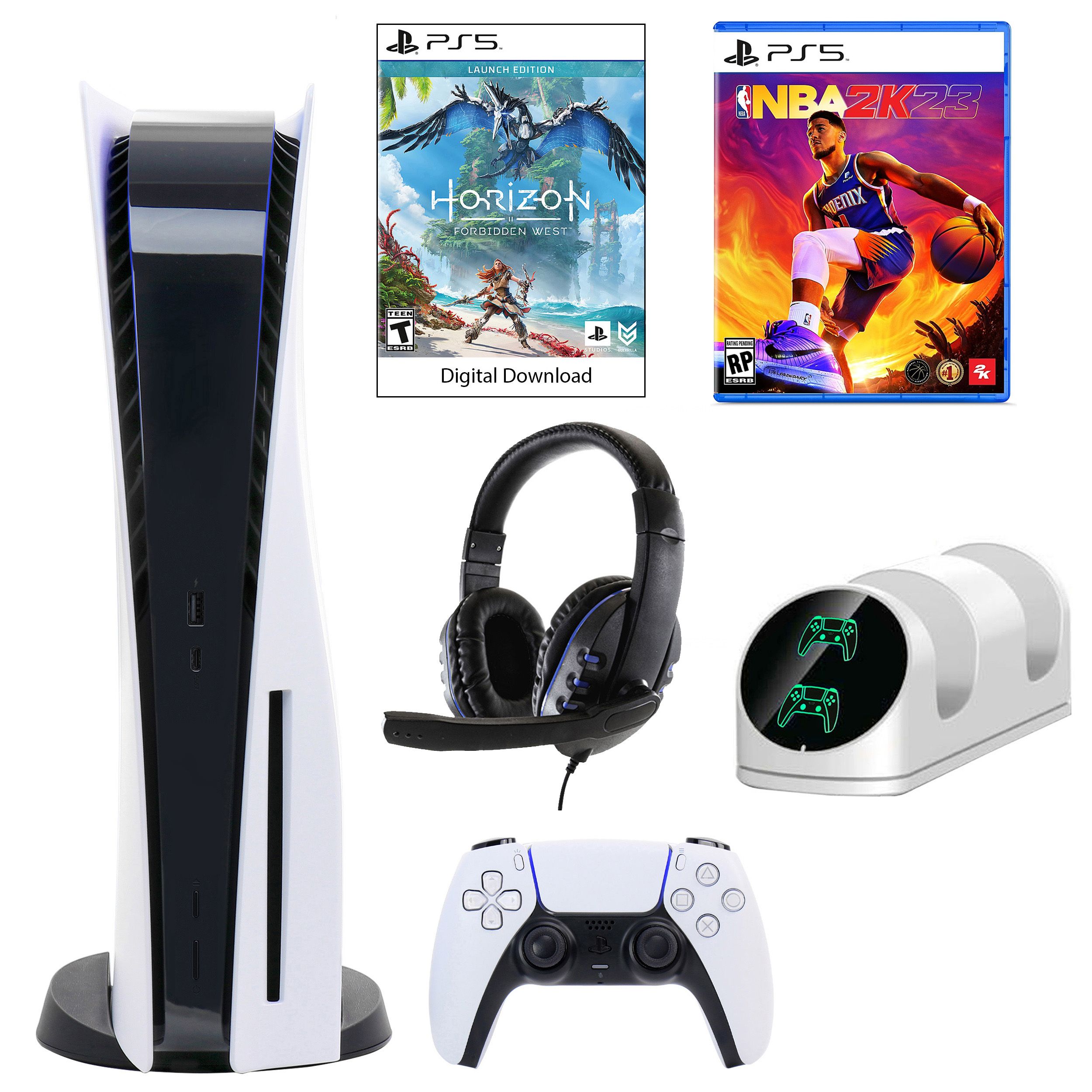 Consola PS5 Digital Bundle Horizon