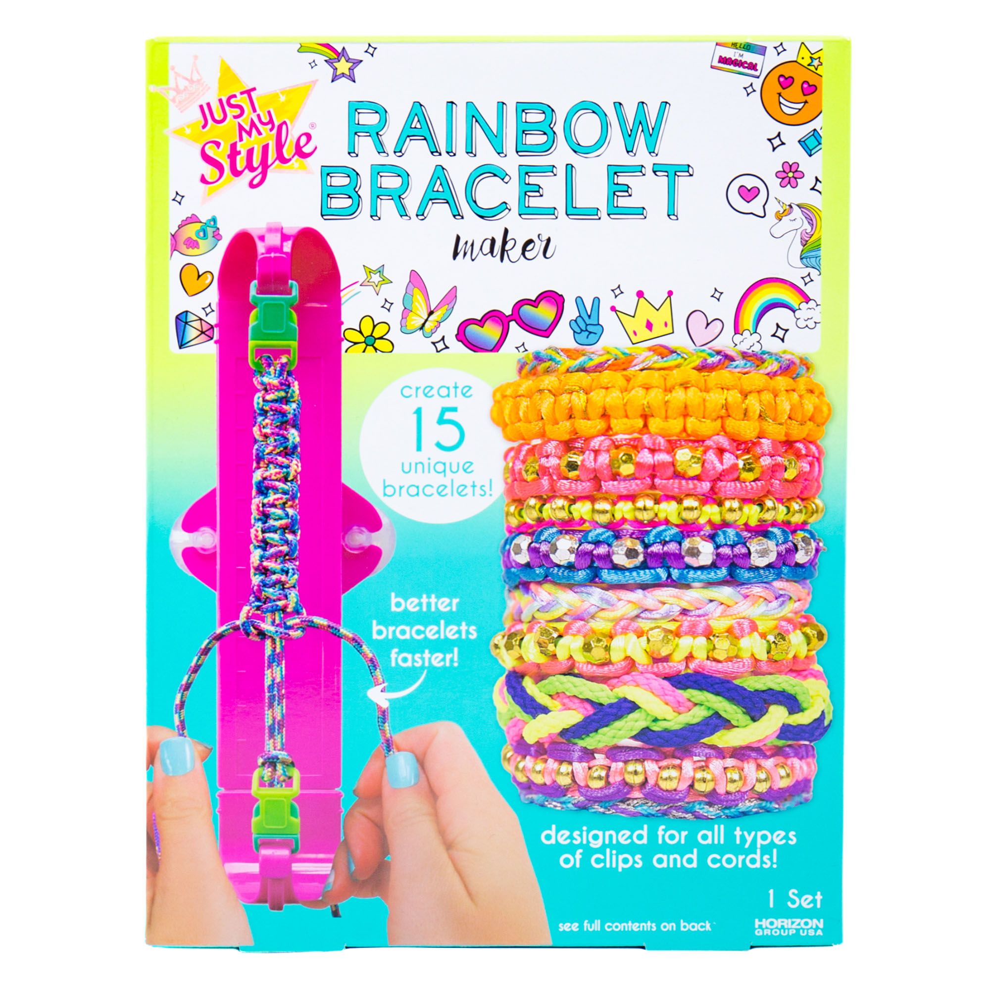 Fingerhut - Horizon Just My Style DIY Rainbow Bracelet Maker Kit