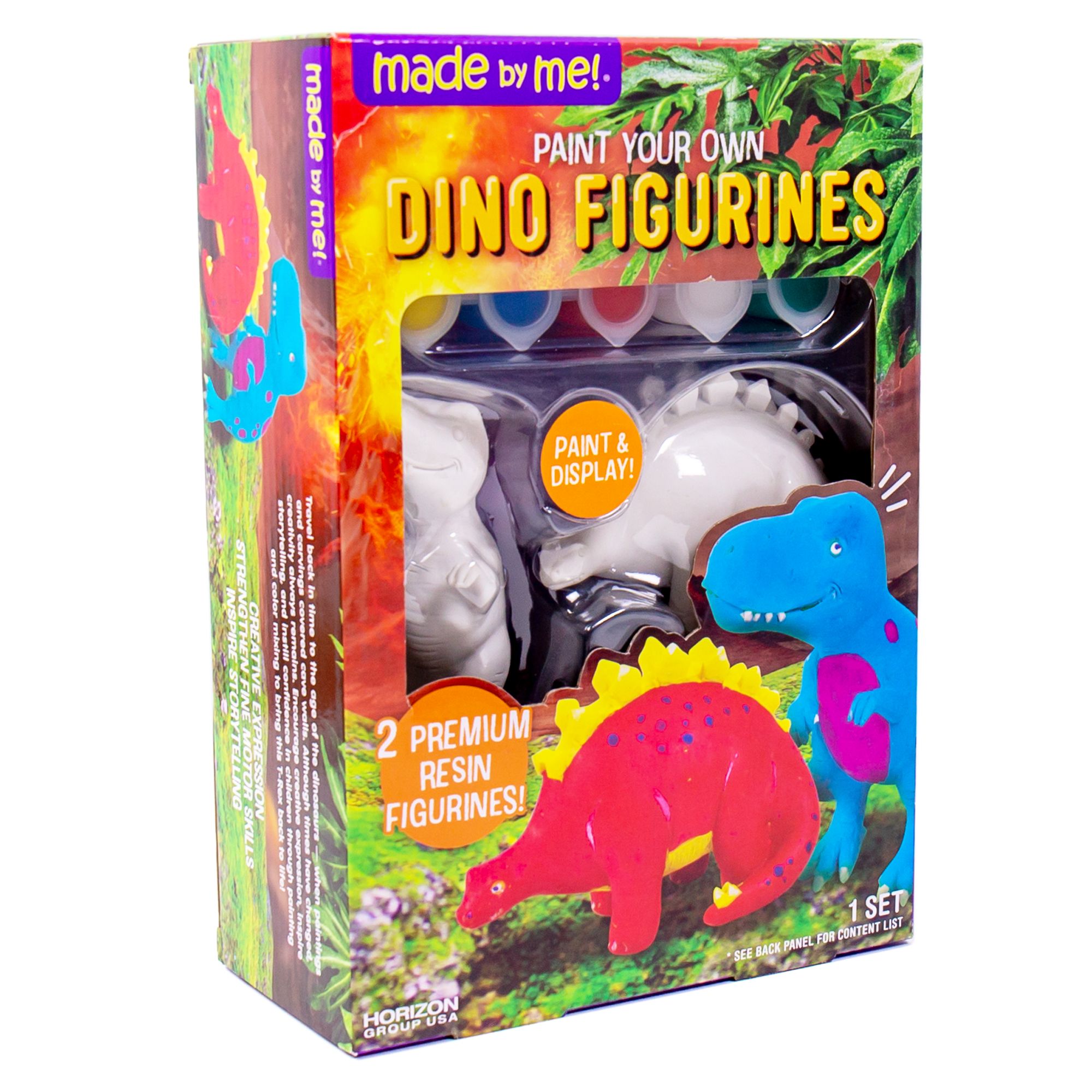 Fingerhut - Horizon Made by Me Paint Your Own Dino Figurines Set