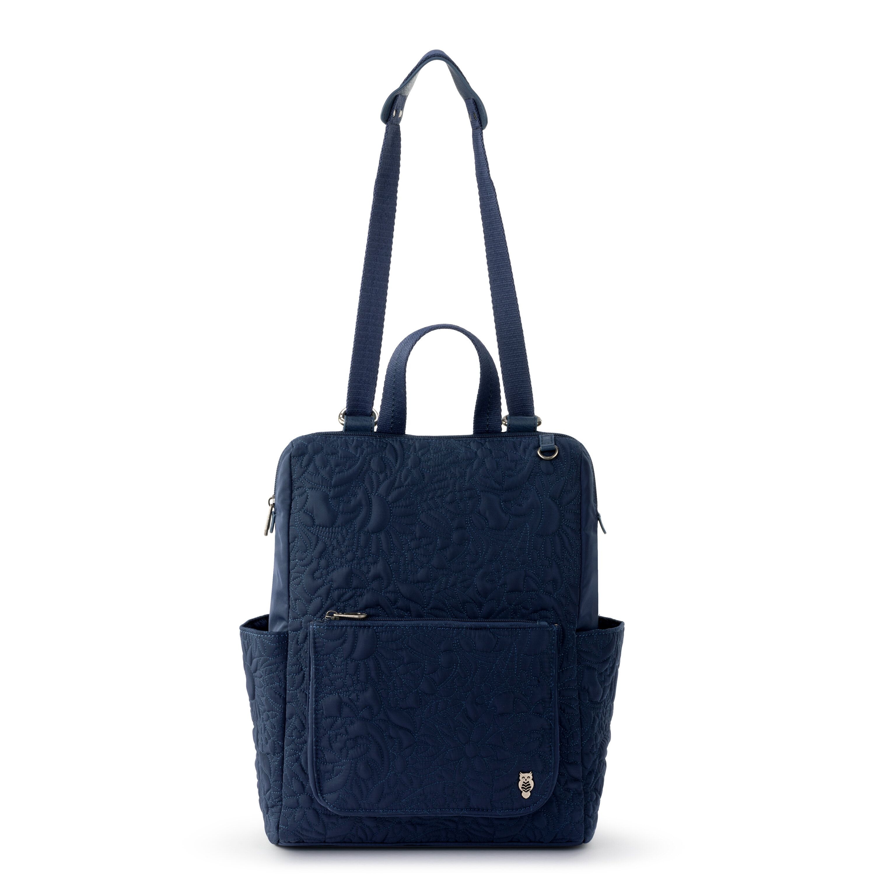 Convertible Crossbody Backpack - Navy Blue
