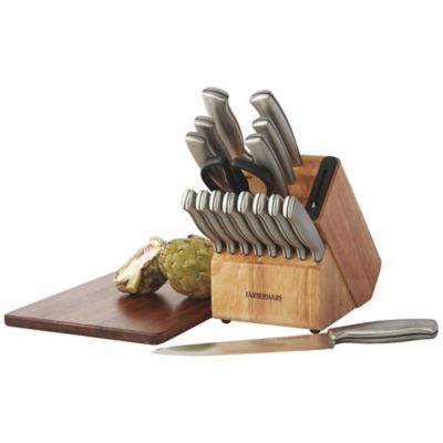 Fingerhut - Gourmet Edge 15-Pc. Full Tang Classic Knife Block Set