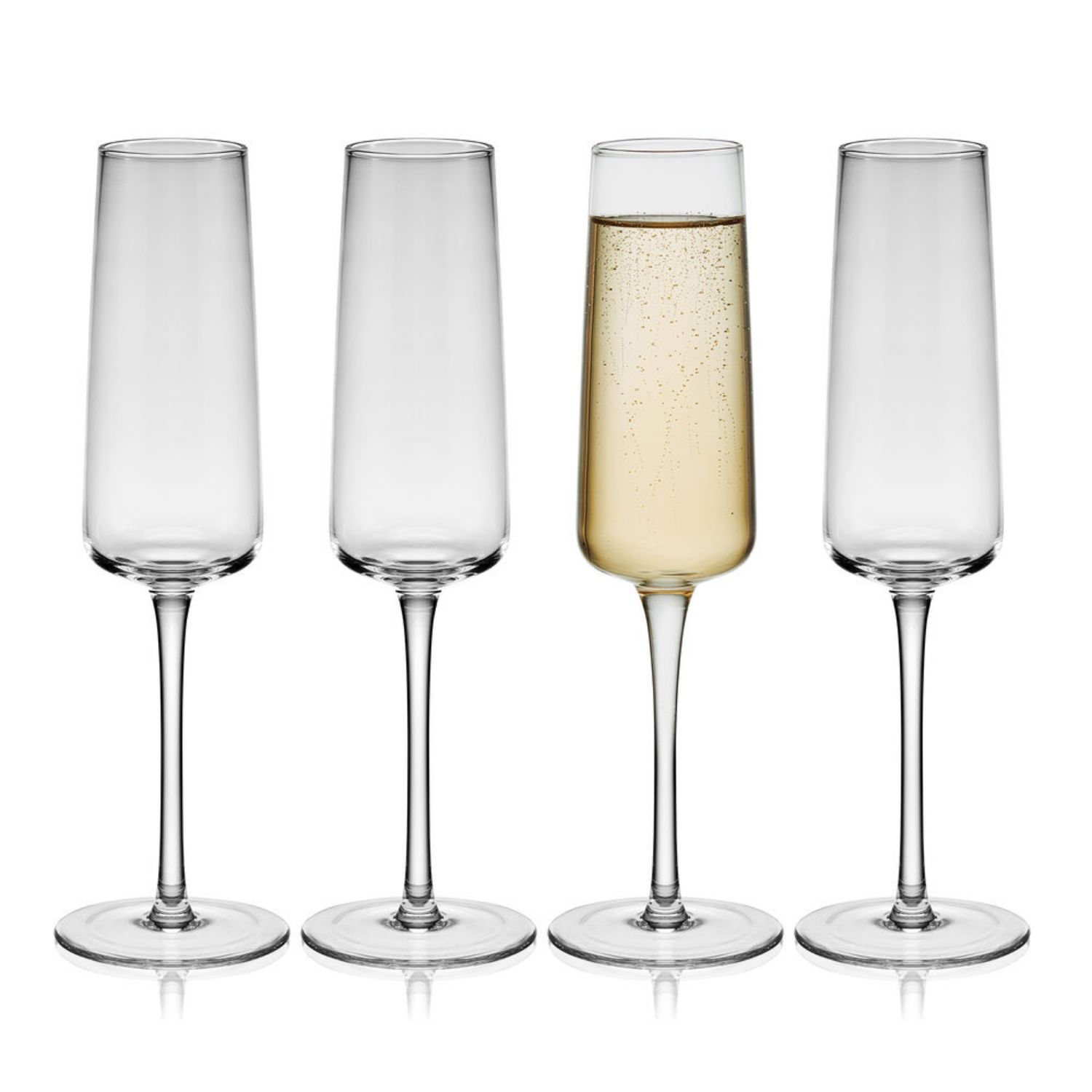 Mikasa Cora 8 oz. Champagne Flutes, Set of 4