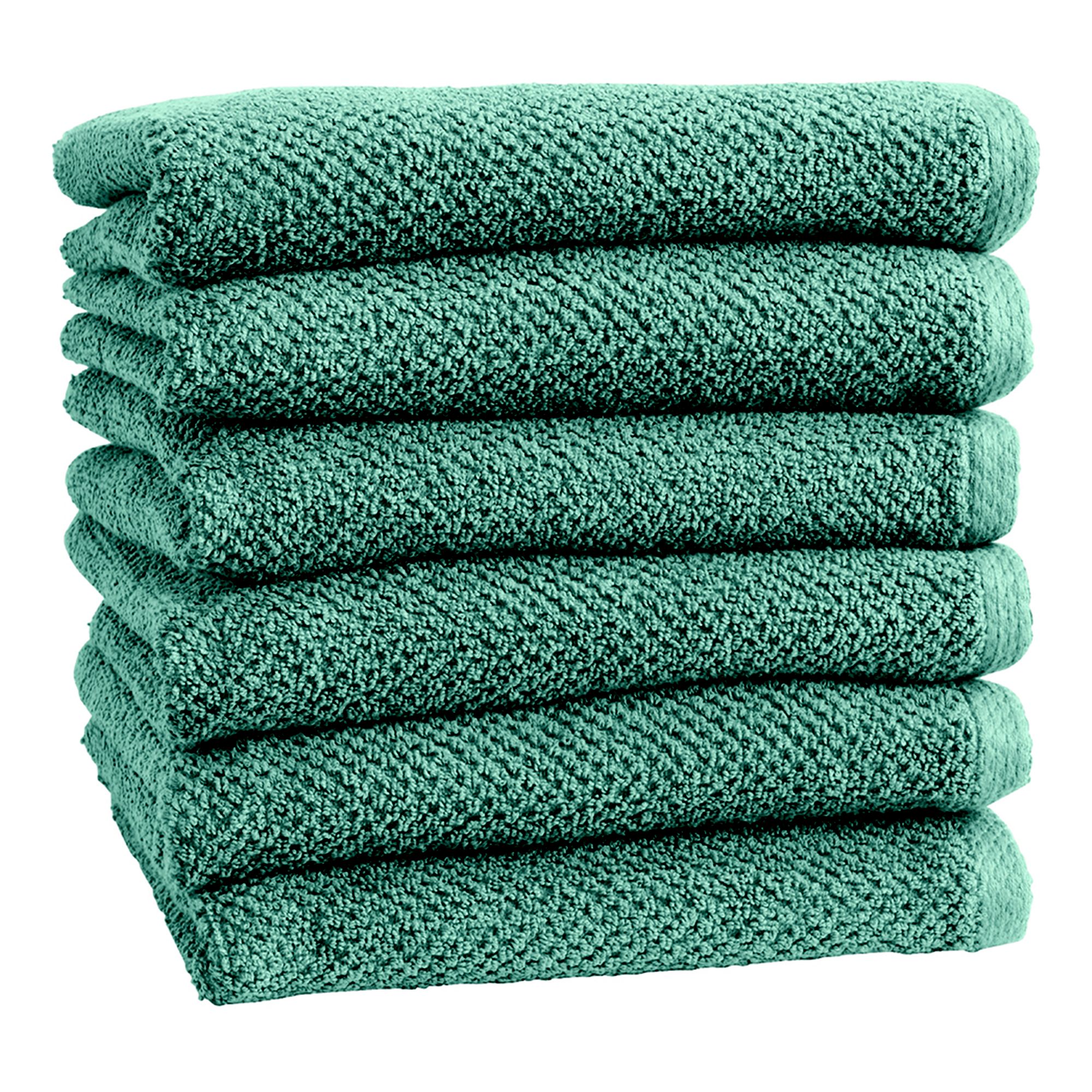 FRESHFOLDS Cotton Textured 4-pc. Bath Towel Set Mineral Blue