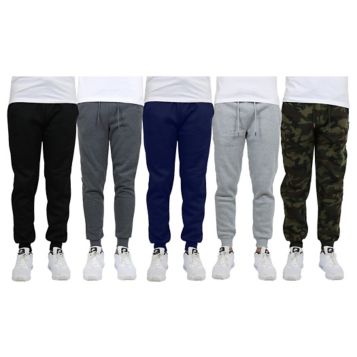 Fingerhut - Galaxy by Harvic Men's 5-Pack Slim-Fit Fleece Jogger Pants